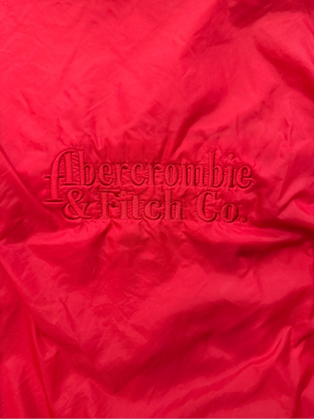 Vintage Abercrombie & Fitch Y2K Air Gear Track Jacket Men’s Sz L Red Logo - Picture 8 of 10